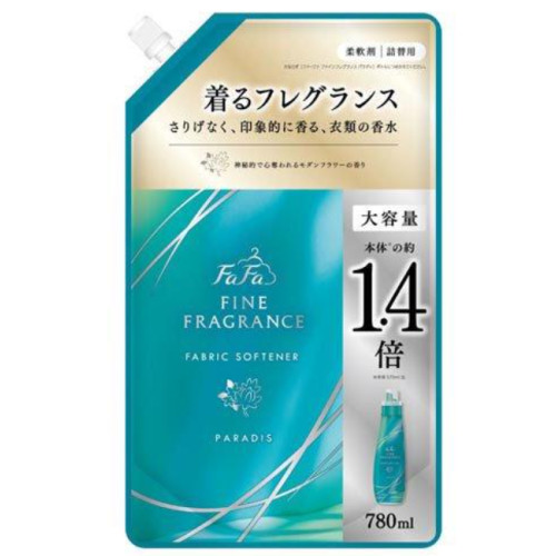 Кондиціонер-ополіскувач для білизни FaFa Fine Fragrance Paradis, змінний блок, 780 мл